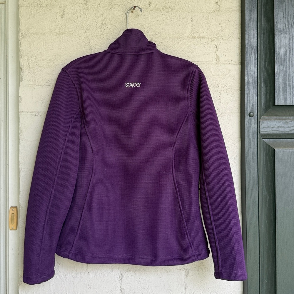 Spyder Purple Zip Up Core Sweater Jacket Size Small - Picture 6 of 12